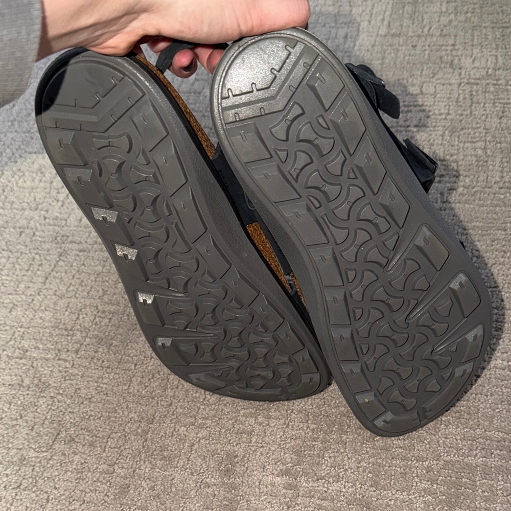 Black Adjustable Double-Strap Sandals - image 5